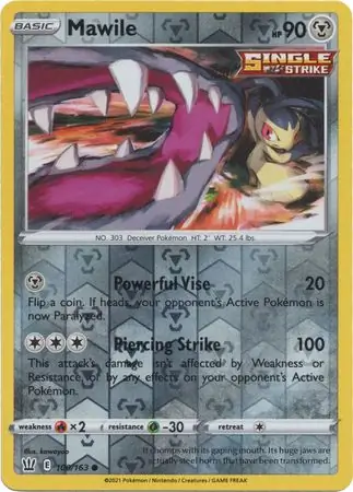 100/163 Mawile BST Common Reverse Holo