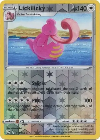 114/163 Lickilicky BST Rare Reverse Holo