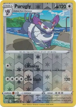 116/163 Purugly BST Uncommon Reverse Holo