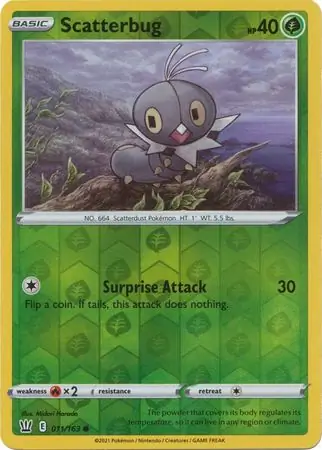 011/163 Scatterbug BST Common Reverse Holo