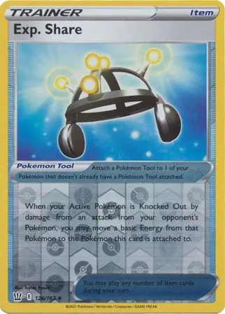 126/163 Exp. Share BST Uncommon Reverse Holo