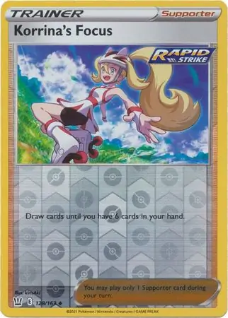 128/163 Korrina's Focus BST Uncommon Reverse Holo