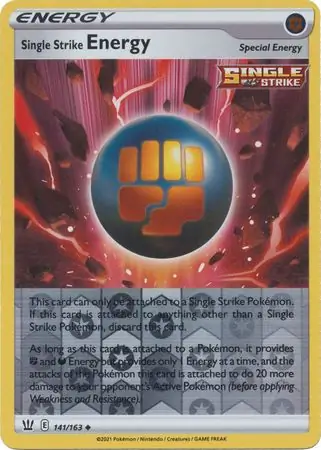 141/163 Single Strike Energy BST Uncommon Reverse Holo