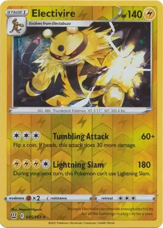 045/163 Electivire BST Rare Reverse Holo