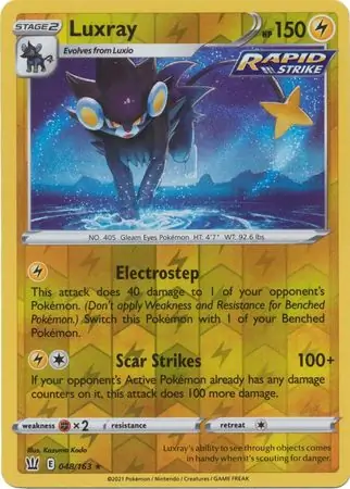 048/163 Luxray BST Rare Holo Reverse Holo