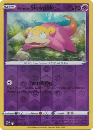 054/163 Galarian Slowpoke BST Common Reverse Holo