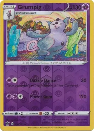 056/163 Grumpig BST Uncommon Reverse Holo