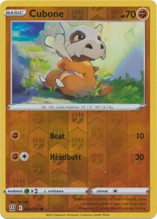 069/163 Cubone BST Common Reverse Holo