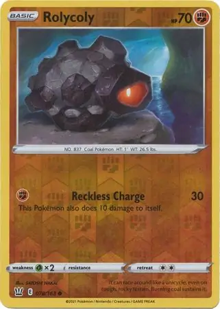 078/163 Rolycoly BST Common Reverse Holo