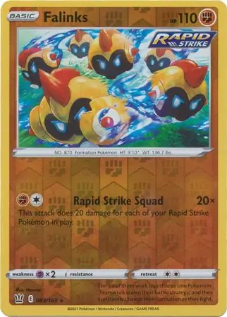 083/163 Falinks BST Rare Reverse Holo