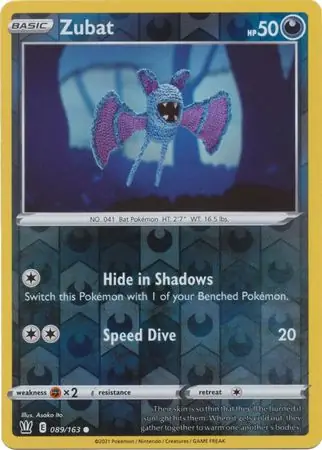 089/163 Zubat BST Common Reverse Holo