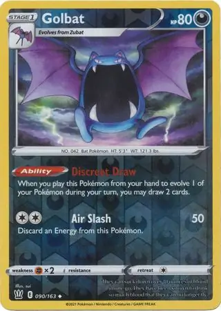 090/163 Golbat BST Uncommon Reverse Holo