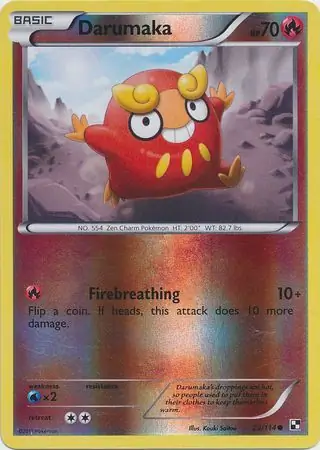 23/114 Darumaka BLW Common Reverse Holo