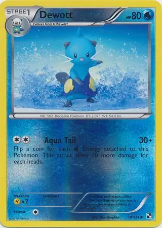 30/114 Dewott BLW Uncommon Reverse Holo