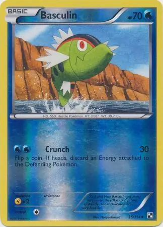 35/114 Basculin BLW Uncommon Reverse Holo