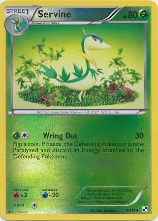 4/114 Servine BLW Uncommon Reverse Holo