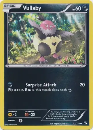 72/114 Vullaby BLW Uncommon Reverse Holo