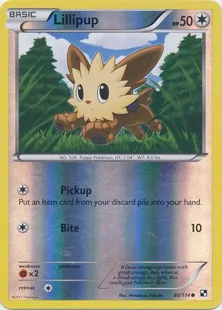 80/114 Lillipup BLW Common Reverse Holo