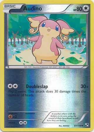 87/114 Audino BLW Uncommon Reverse Holo
