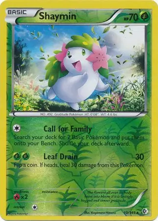 10/149 Shaymin BCR Rare Reverse Holo