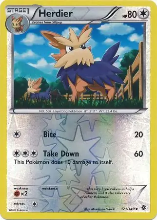 121/149 Herdier BCR Uncommon Reverse Holo