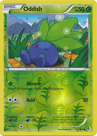 1/149 Oddish BCR Common Reverse Holo