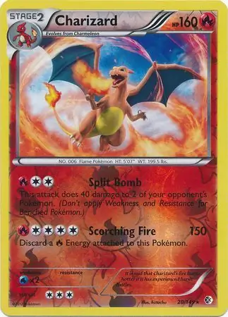 20/149 Charizard BCR Rare Holo Reverse Holo
