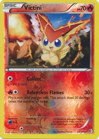 23/149 Victini BCR Rare Reverse Holo