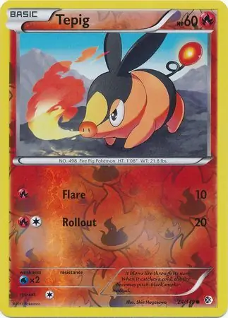 24/149 Tepig BCR Common Reverse Holo