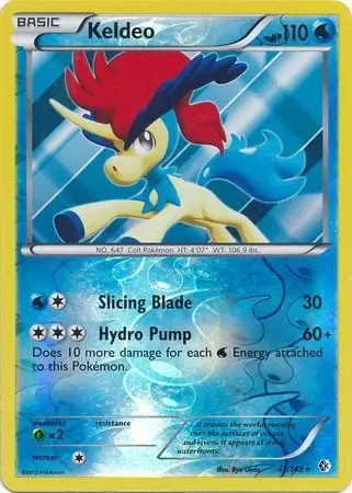 47/149 Keldeo BCR Rare Holo Reverse Holo