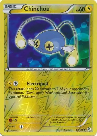 55/149 Chinchou BCR Common Reverse Holo