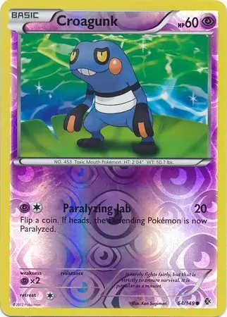 64/149 Croagunk BCR Common Reverse Holo