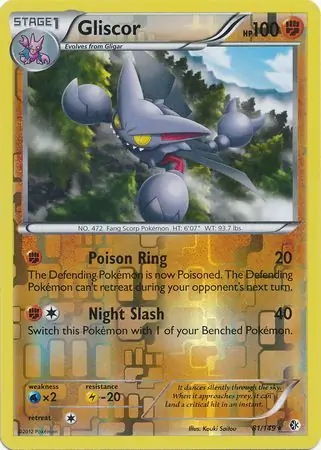 81/149 Gliscor BCR Rare Holo Reverse Holo