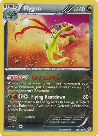 99/149 Flygon BCR Rare Holo Reverse Holo
