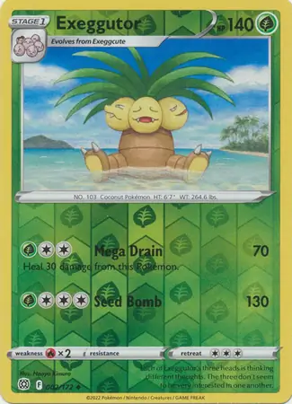 002/172 Exeggutor BRS Uncommon Reverse Holo