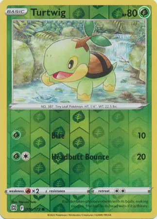 006/172 Turtwig BRS Common Reverse Holo