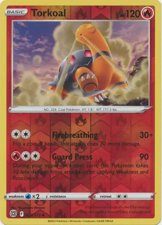 023/172 Torkoal BRS Uncommon Reverse Holo