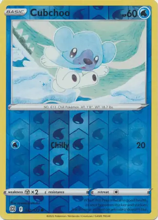 042/172 Cubchoo BRS Common Reverse Holo