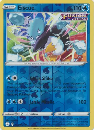 044/172 Eiscue BRS Rare Reverse Holo