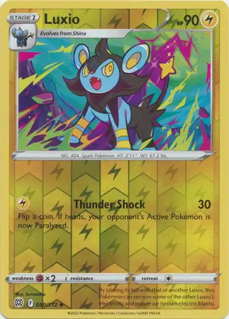 050/172 Luxio BRS Uncommon Reverse Holo