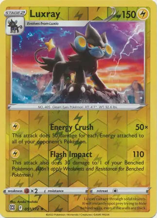 051/172 Luxray BRS Rare Reverse Holo