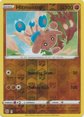 072/172 Hitmontop BRS Uncommon Reverse Holo