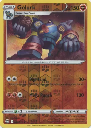083/172 Golurk BRS Rare Reverse Holo