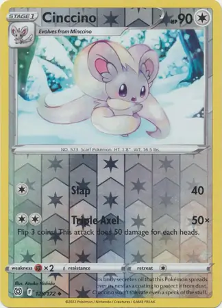 125/172 Cinccino BRS Uncommon Reverse Holo