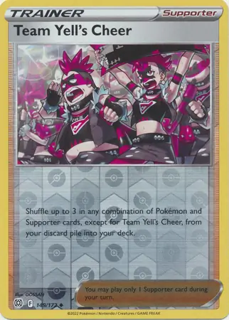149/172 Team Yell's Cheer BRS Uncommon Reverse Holo