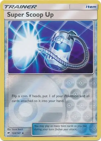 124/147 Super Scoop Up BUS Uncommon Reverse Holo