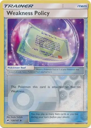 126/147 Weakness Policy BUS Uncommon Reverse Holo