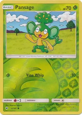 12/147 Pansage BUS Common Reverse Holo