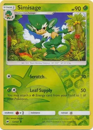 13/147 Simisage BUS Uncommon Reverse Holo