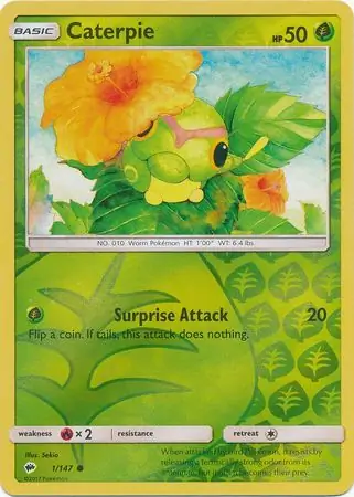 1/147 Caterpie BUS Common Reverse Holo